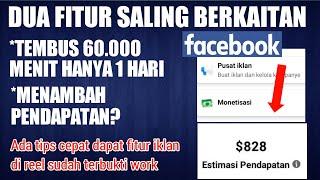 Tembus 60.000 menit dalam 1 hari dan menambah pendapatan facebook.