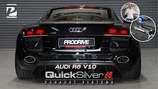 AUDI R8 V10 ติดตั้ง QuickSilver Exhaust Titanium สุดยอดท่อไอเสียแท้ จากอังกฤษ