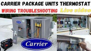 carrier package units Thermostat wiring troubleshooting #Carrier package AC thermostat wiring detail