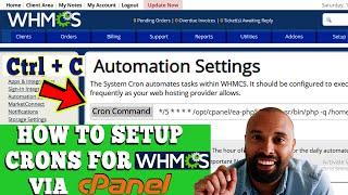 HOW TO SETUP CRONS FOR WHMCS WITHIN CPANEL? [STEP BY STEP]️