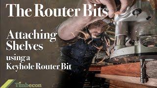 The Router Bits - Attaching Shelves using Keyhole Router Bits