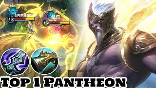 Wild Rift Top 1 Pantheon Gameplay Rank Season 15