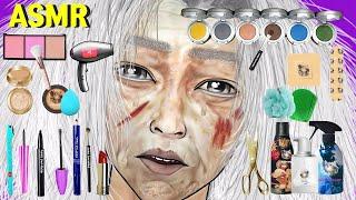 [ASMR]Homeless transformation makeup animation "My life was so painful" /Makeup Animation/asmr
