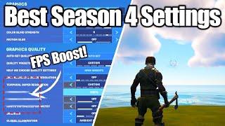 Fortnite Chapter 4 Season 4 Settings Guide! - FPS Boost, 0 Ping, & More!