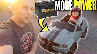 Power Wheels Gets MODDED with 12v Car Battery Upgrade