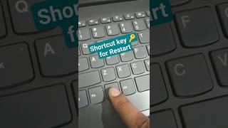 laptop restart shortcut key || how to restart laptop | #shorts #pc #viral #popular