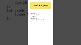 How to merge objects in JavaScript #shorts