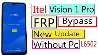 itel vision 1 pro frp bypass itel l6502 frp bypass android 10 without pc