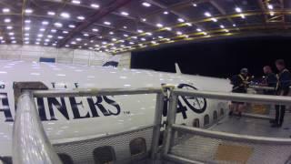 In the hangar: Seattle Mariners aircraft