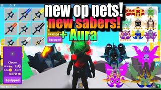 Saber Simulator-Auras, New Saber, And OP Pets!!!