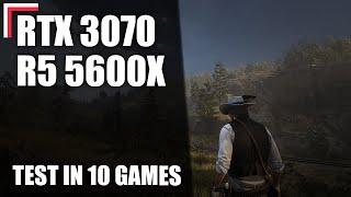 AMD Ryzen 5 5600X + RTX 3070 — Test in 10 Games! [1080p, 1440p, 4K]