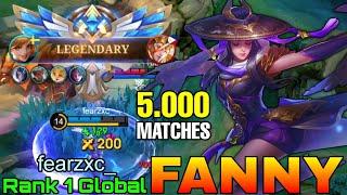 5,000 Matches Fanny Legendary Gameplay - Top 1 Global Fanny by fearzxc_ - Mobile Legends