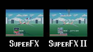 StarFox comparison SuperFX - SuperFX 2