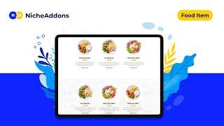 How to Create Food Item Widget - Restaurant & Cafe Addon for Elementor