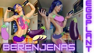 How To Cook EggPlant // Como Cocinar Berenjenas // EggPlant BodyPaint // Pintura Corporal Berenjena