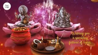 Make Online 3D Diwali Greetings Video With Logo | Video With With Songs | 2021 Video Templates