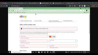 Credit/debit card to verify eBay seller account/لتفعيل حساب بائع على إيباي VCC Card