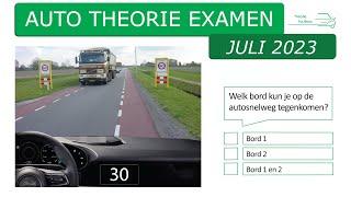 Compleet auto theorie examen juli 2023 - gevaarherkenning - kennis - inzicht - voorrang