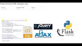 Python Flask Read XML with jQuery Ajax app.py