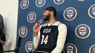 Anthony Davis talks about Team USA, new Lakers coach JJ Redick and Kawhi Leonard being funny