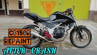 honda cb150 R repaint & restorasi after crash....