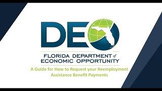 Request Your Reemployment Assistance Benefit Payments