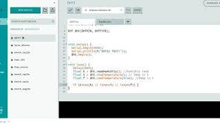 DHT 11 Arduino Basics Sample code
