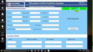 JAVA Project - student information system using java swing - with source code