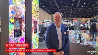 Mimaki at Fespa Middle East 2024 with Marc Verbeen