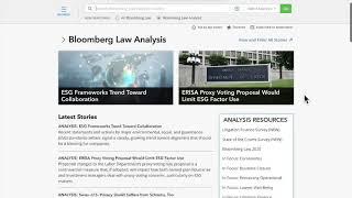 Bloomberg Law Analysis