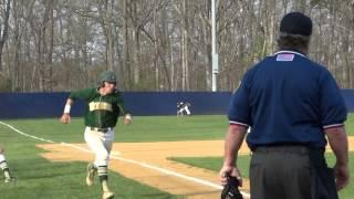 Tim Santiago slams a go-ahead 2-run double off the wall