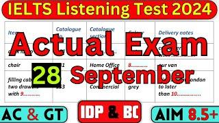 28 SEPTEMBER 2024 IELTS LISTENING TEST WITH ANSWERS | IELTS LISTENING | IDP & BC