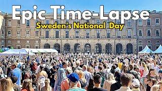 a MILLION People In Timelapse - Sweden National Day 2023