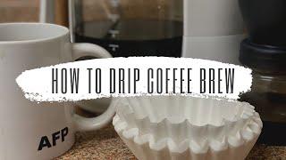 How To Drip Coffee Brew (AFP Coffee Subscription Club) #coffee #drip #smallbatchroast