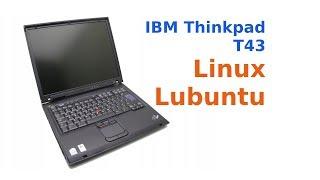 Retro-Computer 2005 Vintage IBM ThinkPad T43 Lubuntu Linux!