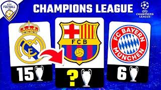 HOW MANY CHAMPIONS LEAGUE CUPS THE CLUB HAS  | FOOTBALL QUIZ 2025