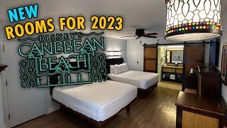 Remodeled 2023 5th Sleeper Hotel Room Tour - Disney’s Caribbean Beach Resort