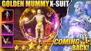 OMG! NEW GOLDEN MUMMY X-SUIT FOR REAL? || ULTIMATE MUMMY SET & M416 COMING IN BGMI