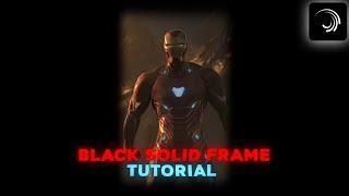 Black Solid Border tutorial Alight Motion