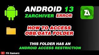 This Folder Has An Android Access Restriction Solved | How To Access DATA And OBB Folder Android 13