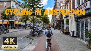 4K | CYCLING THROUGH THE STREETS OF AMSTERDAM | 2020 | CITY TOUR