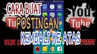 Cara membuat postingan di grub kembali ke atas | Tutorial FB