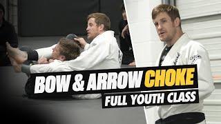 BOW & ARROW CHOKE | Mic'd Up Youth BJJ Class