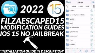 FilzaEscaped15 Modification No Jailbreak | Filza iOS 15 Modifications | FilzaEscaped iOS 15 No JB