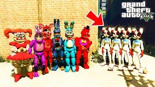 GTA 5 FNAF - HOW FREDDY AND ANIMATRONICS SAVED FRIENDS FROM VENNY AND BANDY