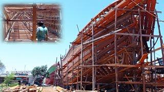 The Process of Building The Largest Fishing Wooden Boat