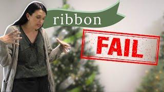 I Tried Light Up Ribbon on my Christmas Tree. It did NOT go well...