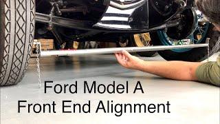 How to align Ford Model A Front End. How to use a Toe-In Gauge