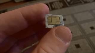 Experiment: "SIM-card" from a bank card