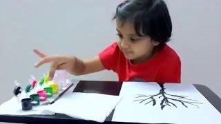 Finger painting for Kids and adults, Finger painting - Thumb Painting Tutorial for  everyone.